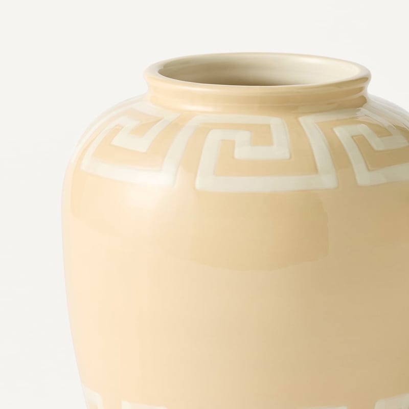 Key Natural Border Small Vase