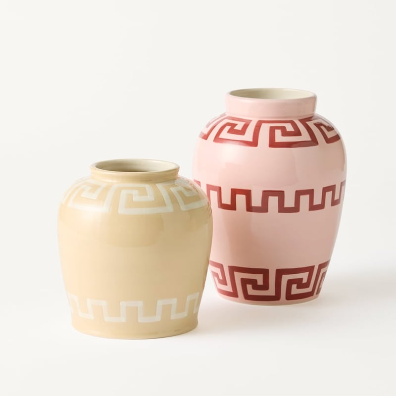 Key Pink Border Large Vase