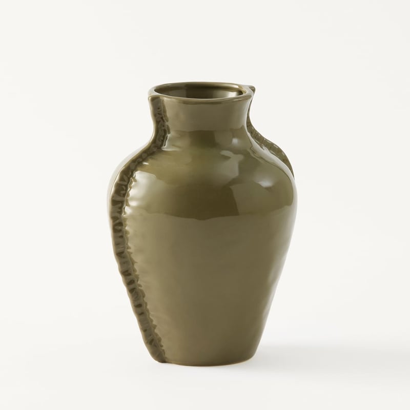 Pinch Green Edge Tall Vase