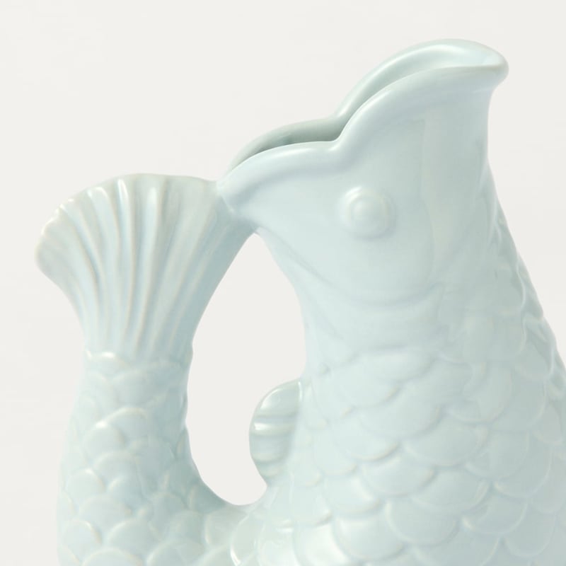 Fish Blue Large Vase