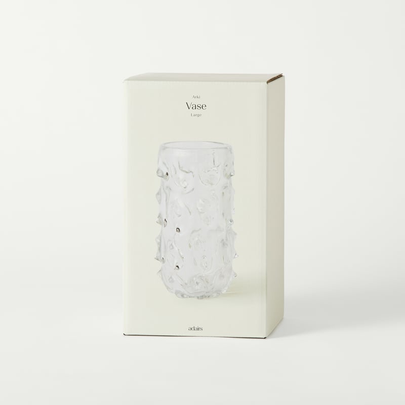 Arki Clear Glass Large Vase