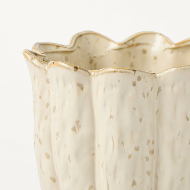 Lotus White Extra Small Pot