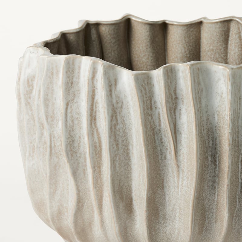 Atlas Off White Medium Pot 