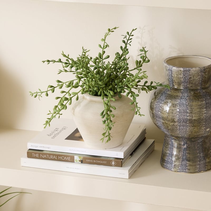 Bean Leaves in Natural Odette Vase