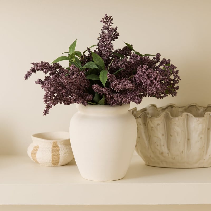 Lilac in White & Mauve Cleo Pot