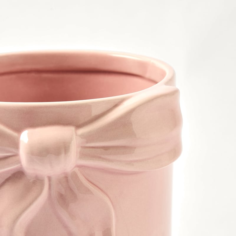 Coco Bow Pink Pot
