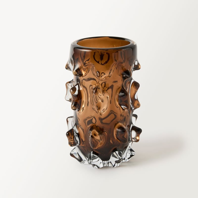 Arki Brown Glass Small Vase