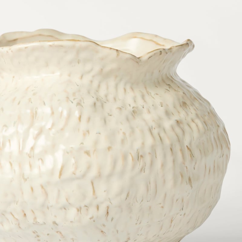Poseidon Off White Medium Pot