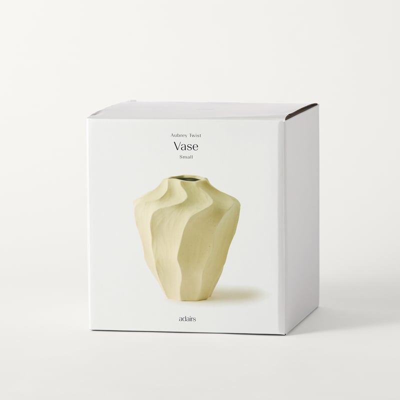 Aubrey Butter Twist Small Vase