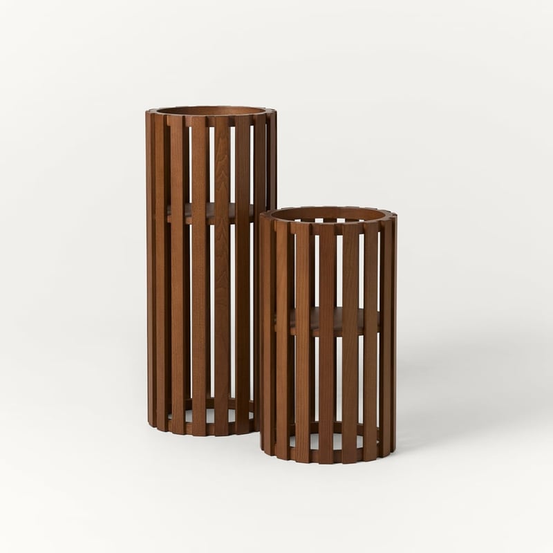 Mark Tuckey Brown Hampton Column Plant Stand