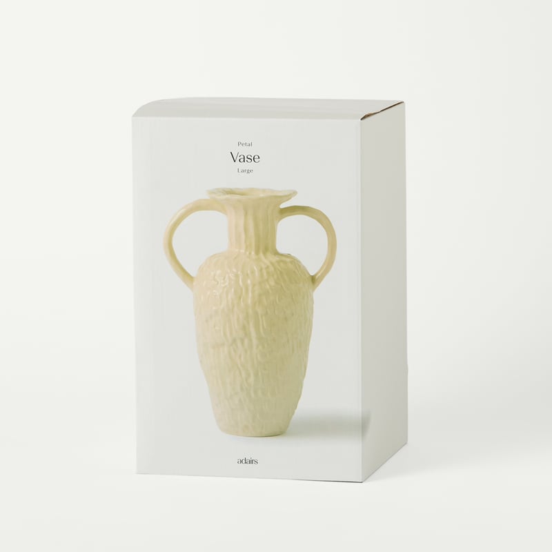 Petal White Large Vase