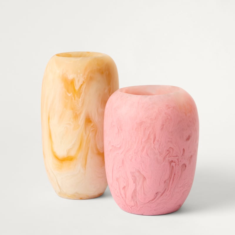 Arto Caramel Resin Large Vase