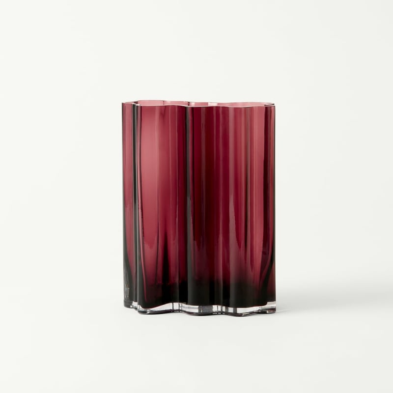 Rivoli Burgundy Vase
