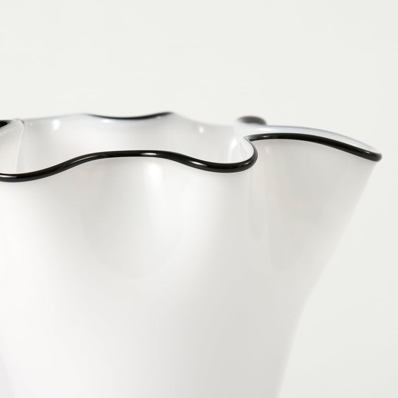 Selene White Flared Vase