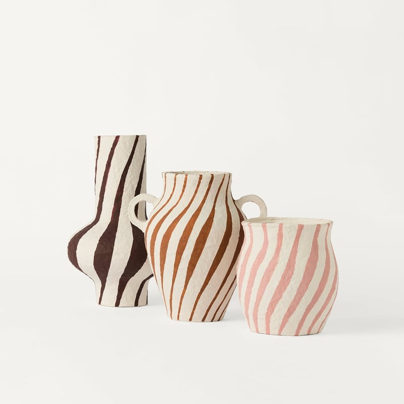 Raya Chocolate & Cream Tall Vase