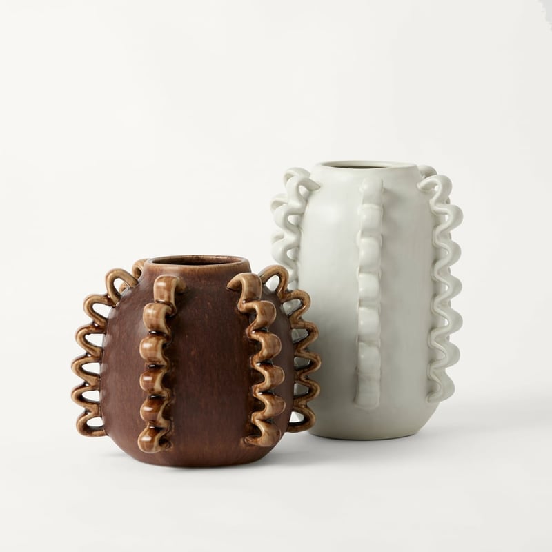 Frill Chocolate Medium Vase