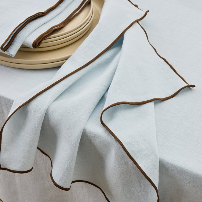 Lulu Blue & Brown Napkins Pack of 4