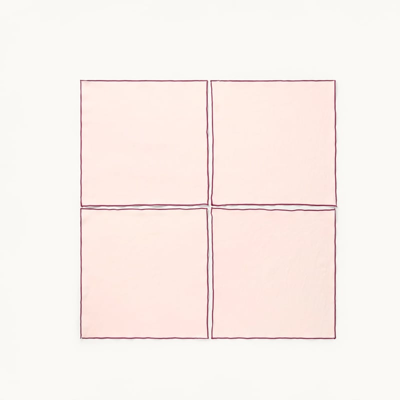 Lulu Pink & Berry Napkins Pack of 4