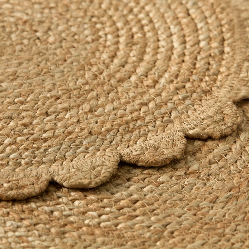 Siena Natural Jute Scalloped Placemat Pack of 2