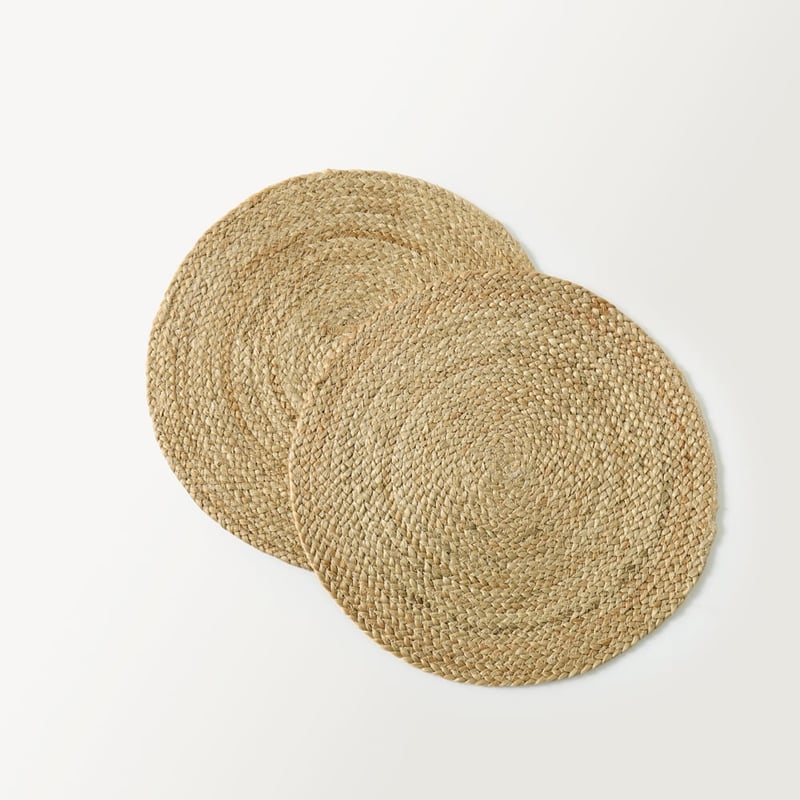 Siena Natural Jute Round Placemat Pack of 2