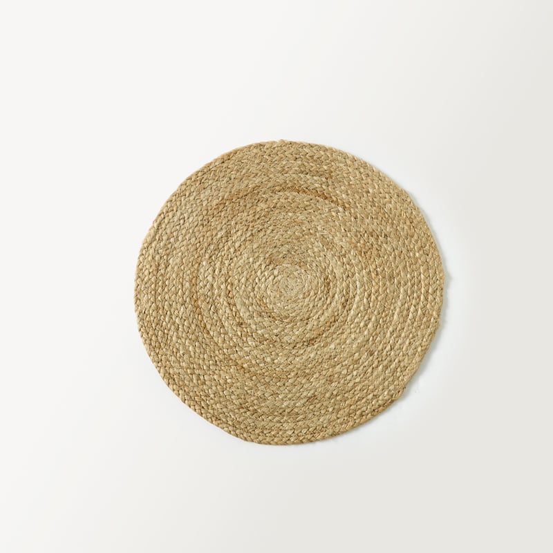 Siena Natural Jute Round Placemat Pack of 2