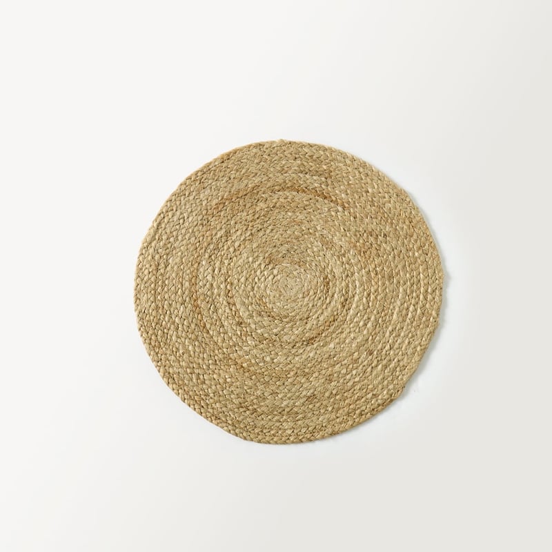 Siena Natural Jute Round Placemat Pack of 2