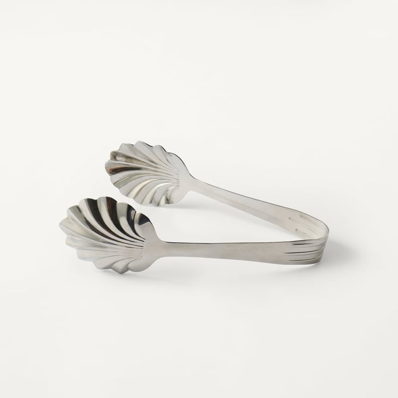 Clam Silver Shell Tongs