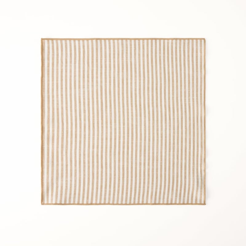 Sahara Caramel Stripe Napkins Pack of 4