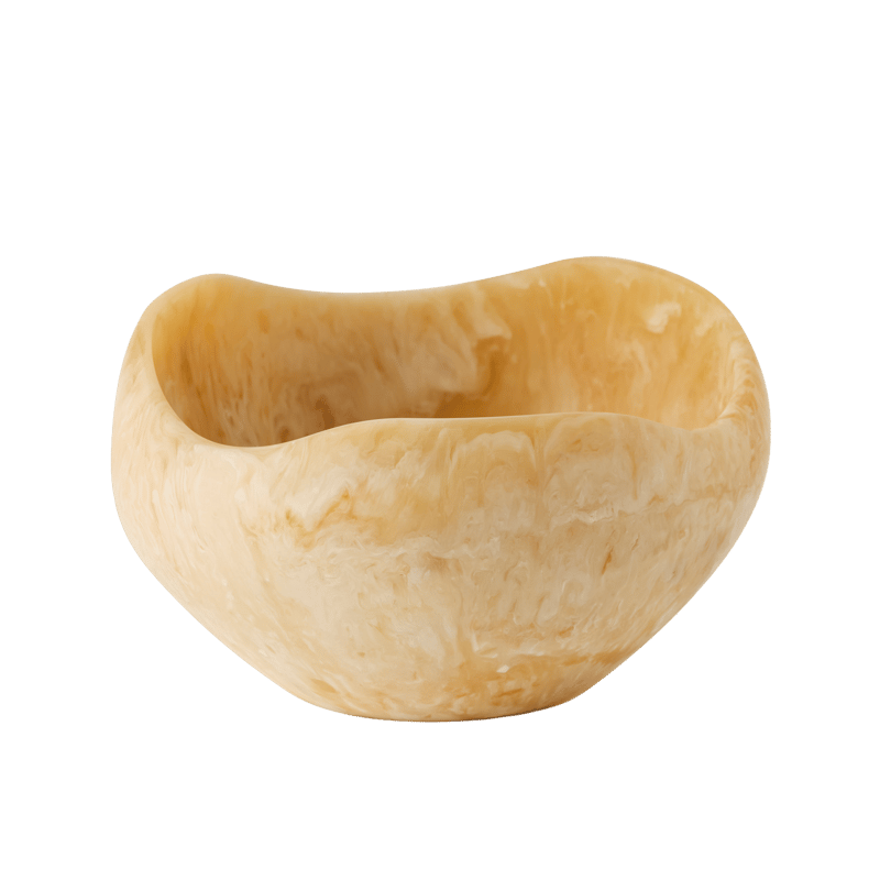 Arto Caramel Resin Wave Bowl