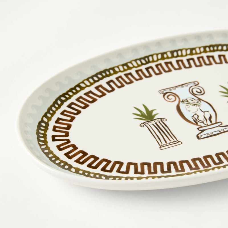 Artefact Green Oval Platter