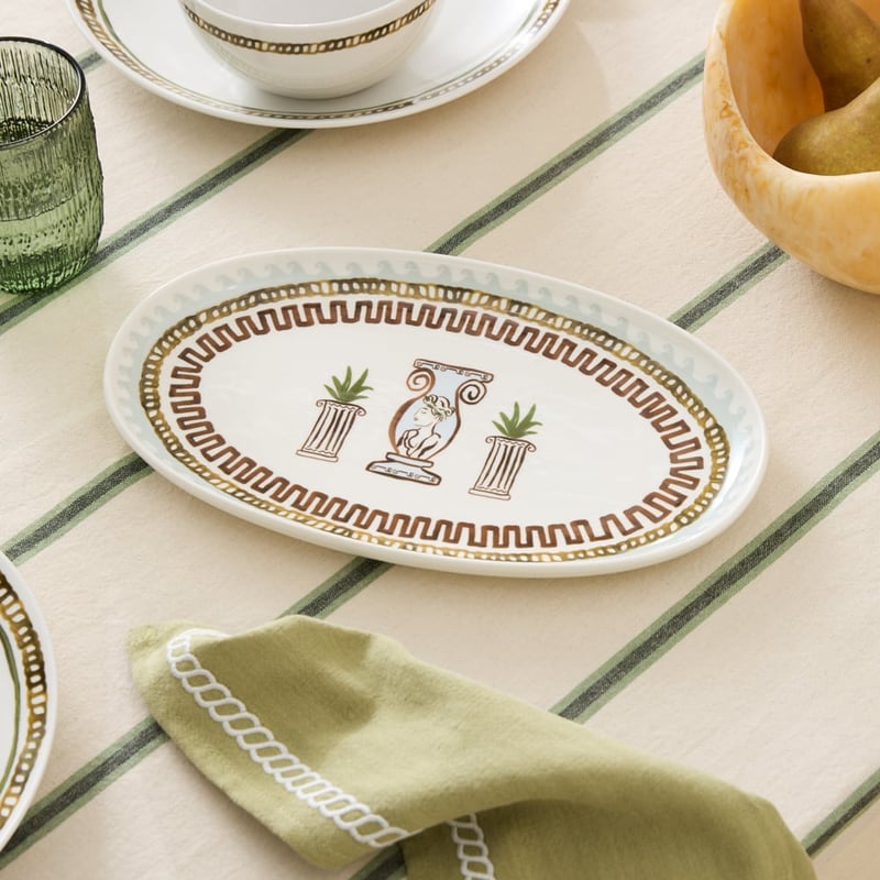 Artefact Green Oval Platter