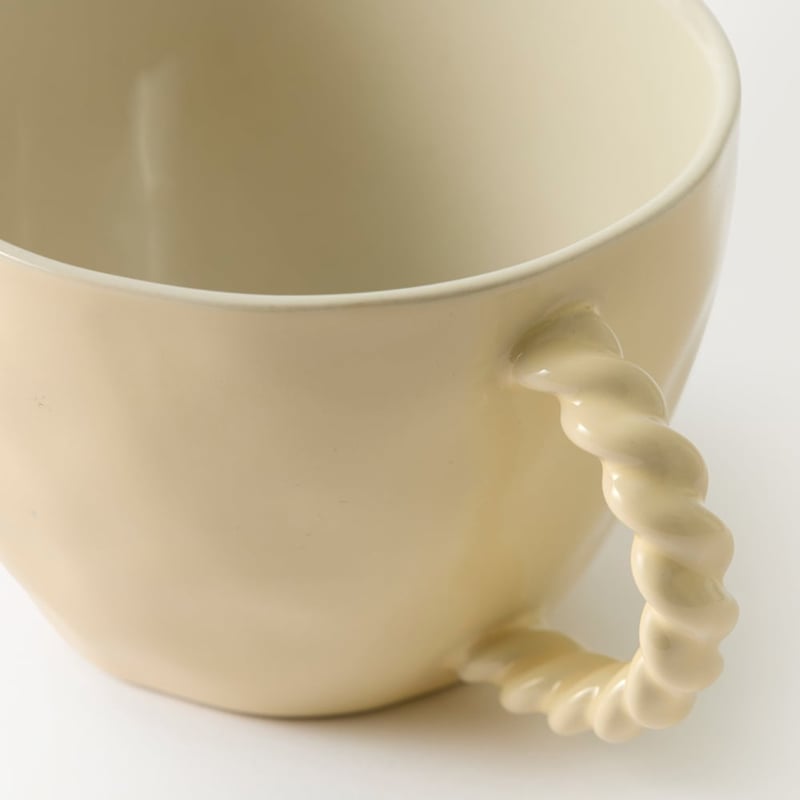 Rope Natural Handle Mug Set of 2