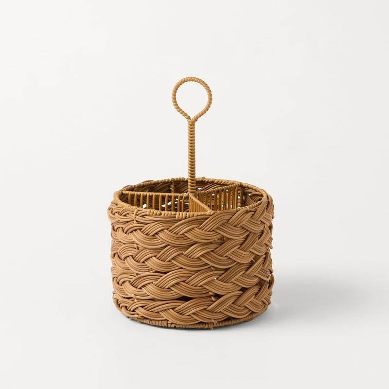 Plait Natural Woven Utensil Holder