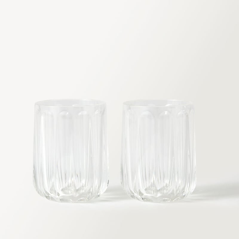 Airlie Clear Fluted Tumbler Pack of 2