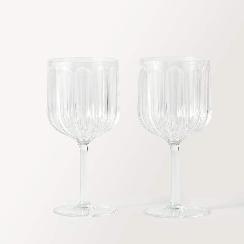 Airlie Clear Fluted Wine Glass Pack of 2