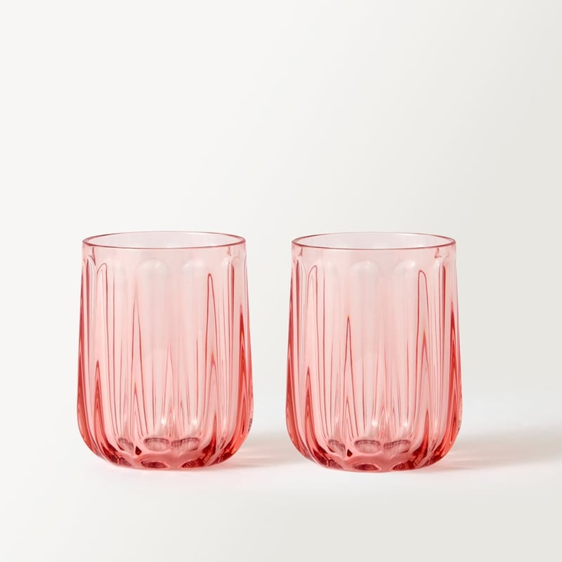 Airlie Pink Fluted Tumbler Pack of 2