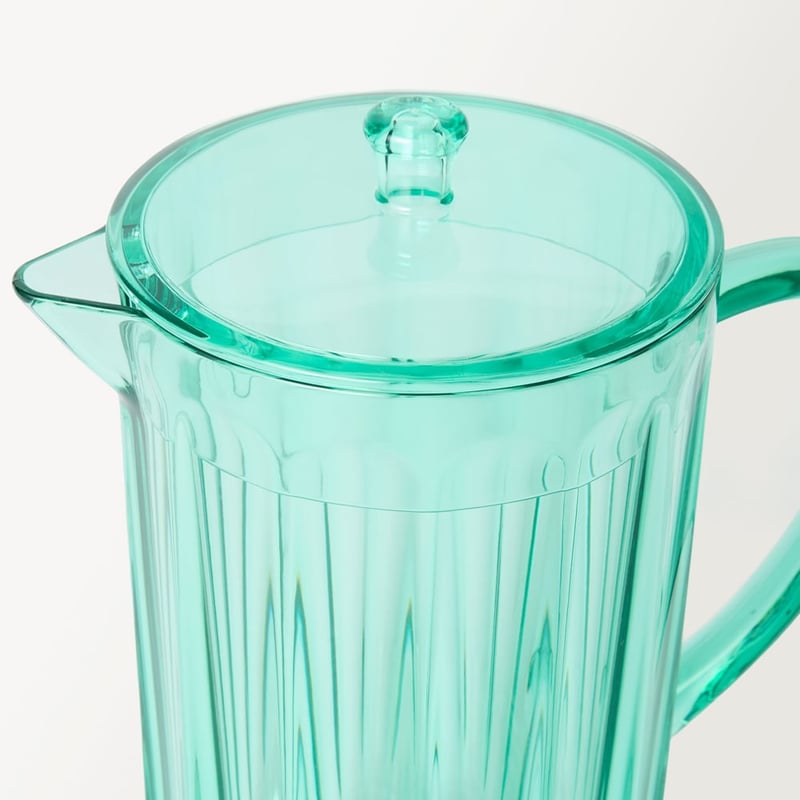 Airlie Green Fluted Jug