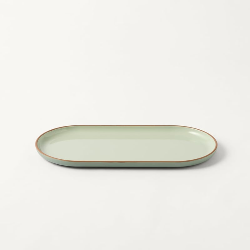 Finley Oblong Platter Green Green