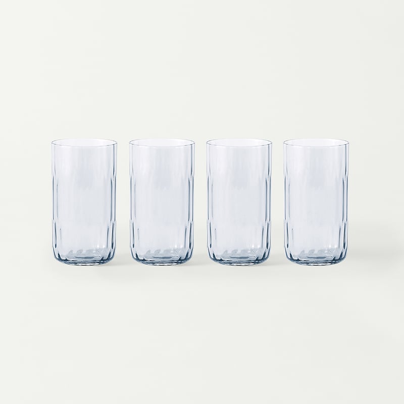 Soho Dusty Blue Hi-Ball Glass Pack of 4