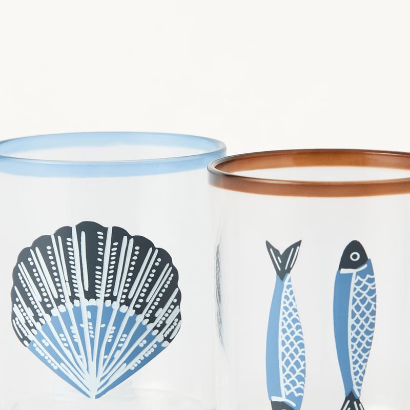 Aegean Blue Acrylic Tumblers Pack of 2
