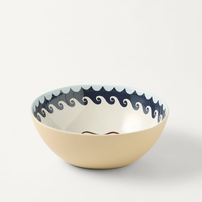 Aegean Blue Melamine Salad Bowl