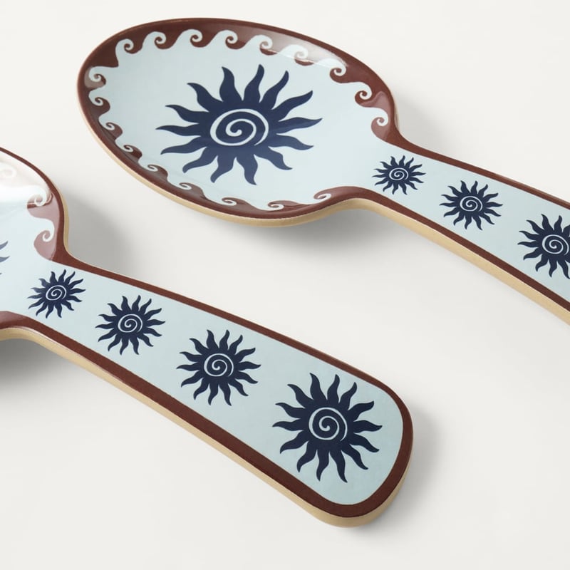 Aegean Blue Melamine Salad Servers