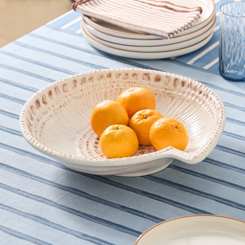Aegean White Melamine Shell Bowl