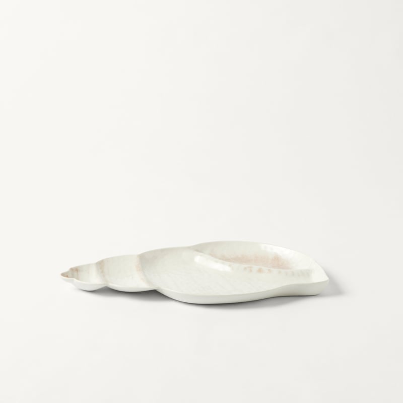 Aegean White Shell Melamine Chip and Dip