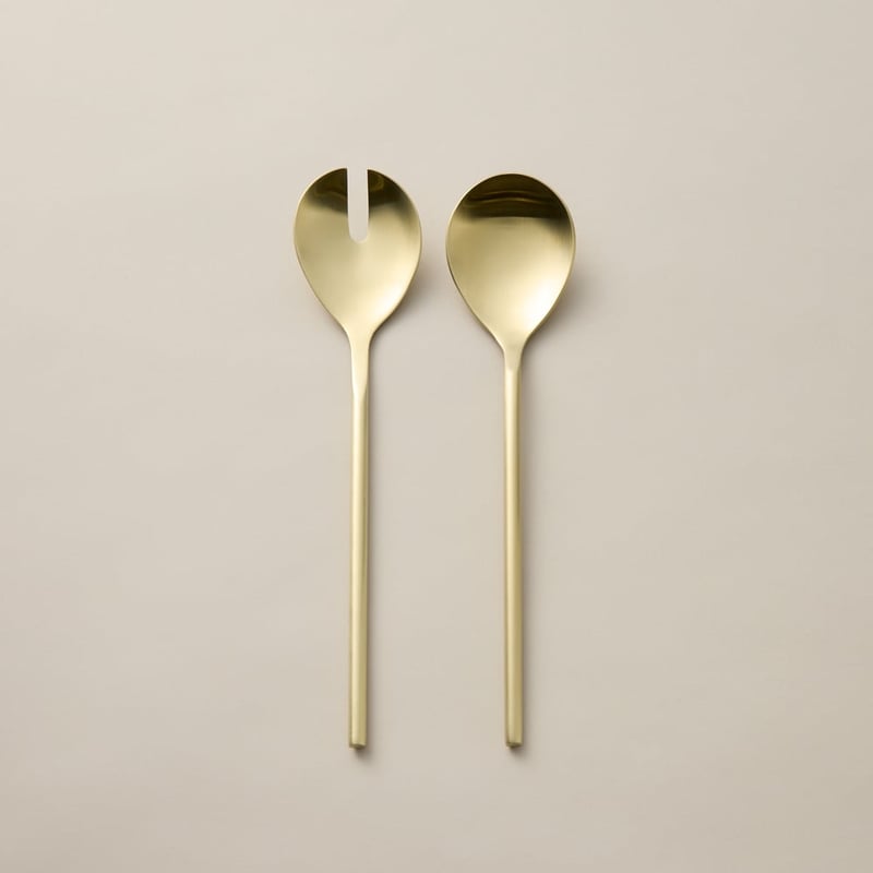 Matilda Matte Gold Salad Servers