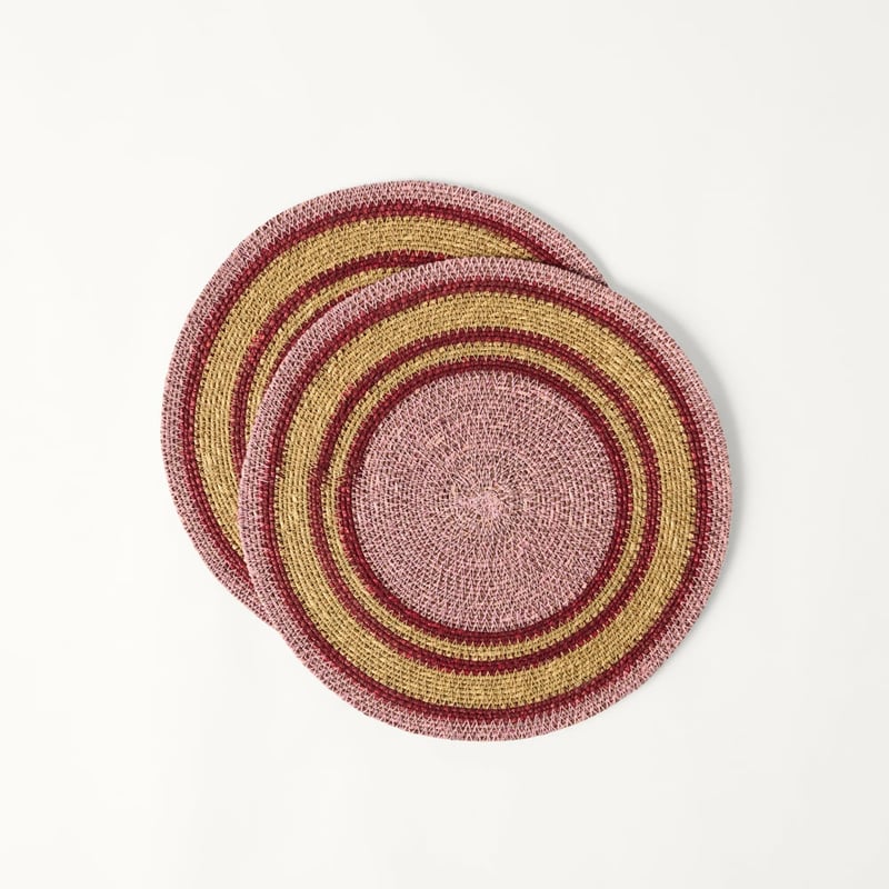 Mali Fuchsia & Salsa Placemats Pack of 2
