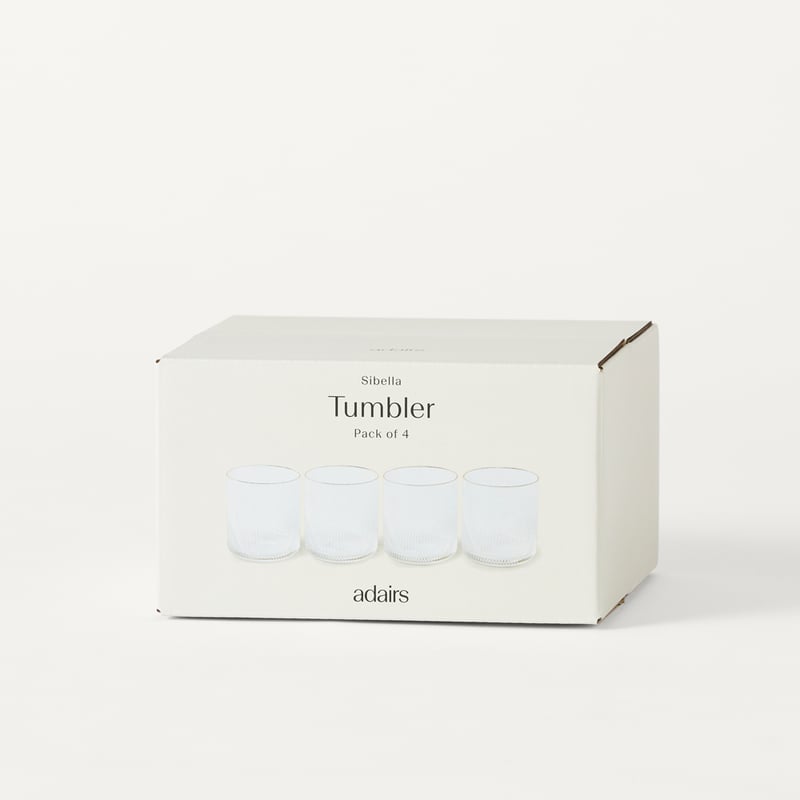 Sibella Gold Tumbler Pack of 4