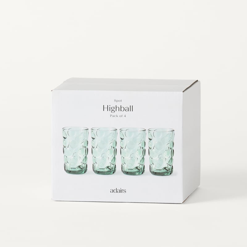 Spot Mint Green Highball Pack of 4