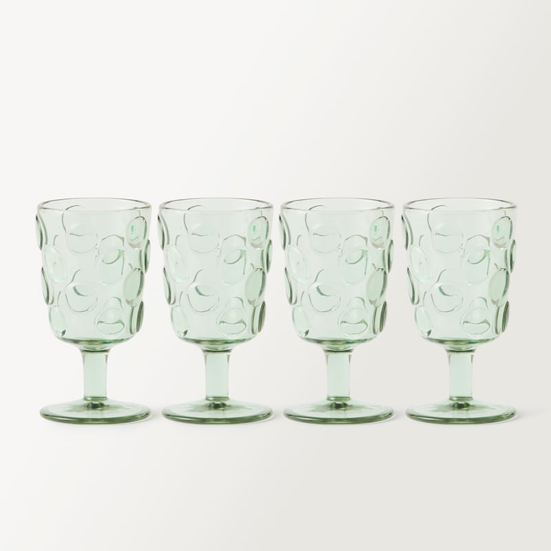 Spot Mint Green Wine Glass Pack of 4