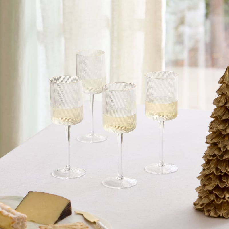 Sibella Gold Wine Glass Pack of 4